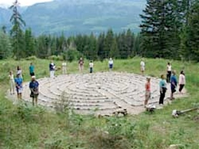 Johnson's Landing labyrinth